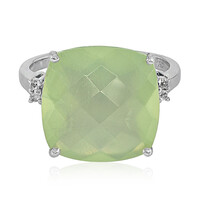 Anello in argento con Prehnite