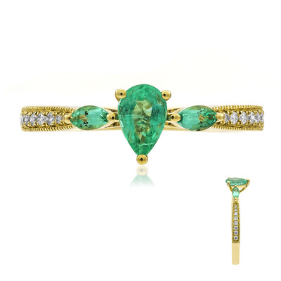 Anello in oro con Smeraldo Zambia AAA (CIRARI)