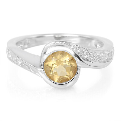 Anello in argento con Citrino