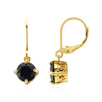 Orecchini in argento con Spinello Nero