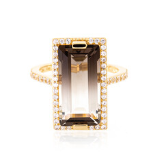 Anello in argento con Quarzo Bicolore