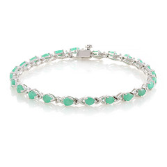 Bracciale in argento con Smeraldo Socoto