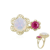Anello in oro con Opale di Welo AAA (Ornaments by de Melo)