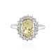 Anello in argento con Quarzo Limone