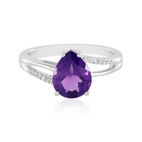 Anello in argento con Ametista Siberiana