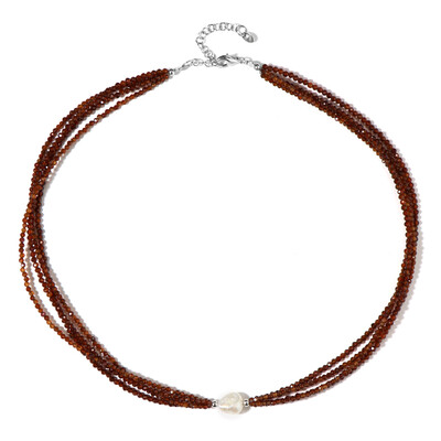 Collana in argento con Granato Essonite
