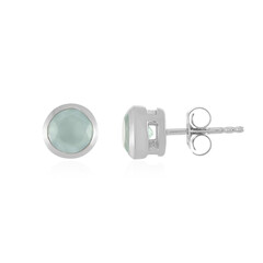 Orecchini in argento con Calcedonio Acqua