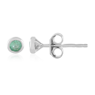Orecchini in argento con Smeraldo Colombiano