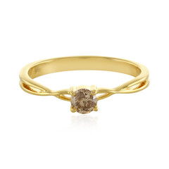 Anello in argento con Diamante Champagne I4