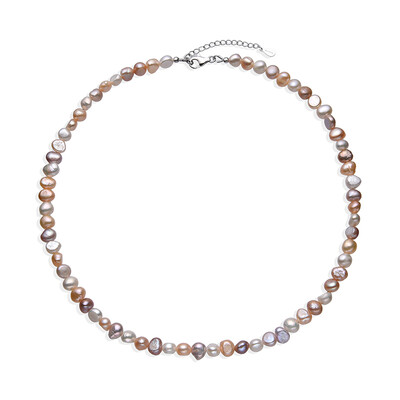 Collana in argento con Perla di Acqua Dolce