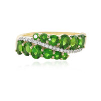 Anello in oro con Diopside Russo (La Revelle)