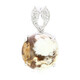 Ciondolo in argento con Magnesite