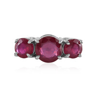 Anello in argento con Rubino del Madagascar