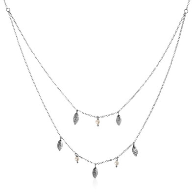 Collana in argento con Perla di Acqua Dolce (Joias do Paraíso)