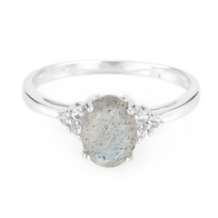 Anello in argento con Labradorite