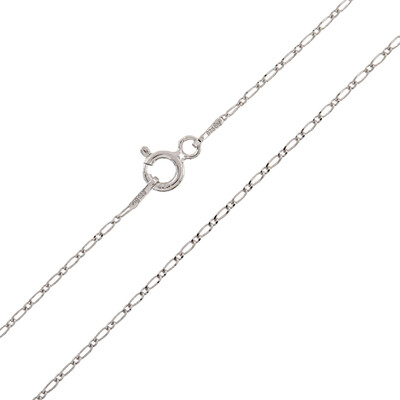 Catenina figaro in argento - 45 cm - 1,05 g