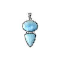 Ciondolo in argento con Larimar
