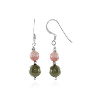 Orecchini in argento con Tormalina Verde