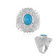 Anello in argento con Turchese Sleeping Beauty (de Melo)