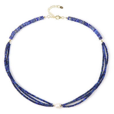 Collana in argento con Perla d'Acqua Dolce Bianca