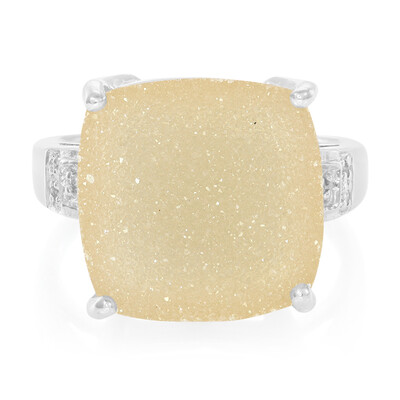 Anello in argento con Agata Glitter