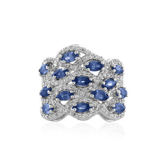 Anello in argento con Zaffiro Blu