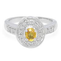 Anello in argento con Zaffiro Giallo