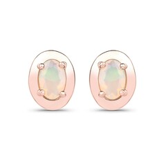 Orecchini in argento con Opale di Welo