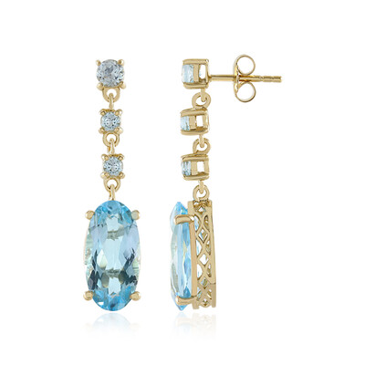 Orecchini in argento con Topazio Blu Cielo