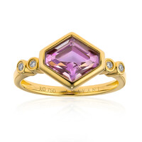 Anello in oro con Diasporo Rosa (AMAYANI)
