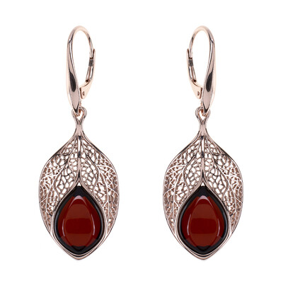 Orecchini in argento con Ambra Baltica (dagen)