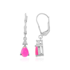 Orecchini in argento con Opale Rosa dell'Etiopia
