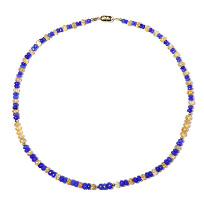 Collana in argento con Opale Blu dell'Etiopia (Riya)