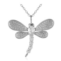 Collana in argento con Topazio Bianco