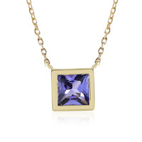 Collana in oro con Tanzanite AAA