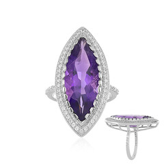 Anello in argento con Ametista Siberiana