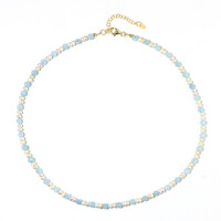 Collana in argento con Acquamarina