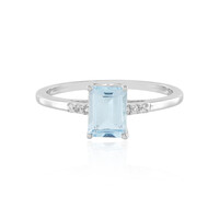 Anello in argento con Topazio Blu Cielo