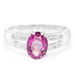 Anello in argento con Topazio Grape