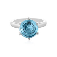 Anello in argento con Topazio Blu Cielo