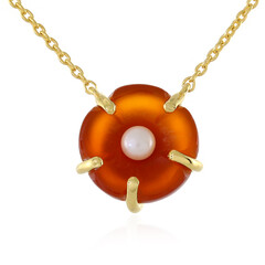 Collana in argento con Corniola