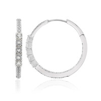 Orecchini in argento con Topazio Bianco