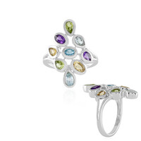 Anello in argento con Topazio Blu Cielo
