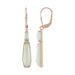Orecchini in argento con Calcedonio Verde (KM by Juwelo)