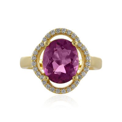 Anello in argento con Fluorite Rosa del Messico