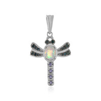 Ciondolo in argento con Opale di Welo