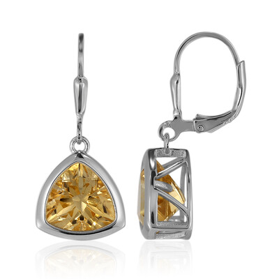 Orecchini in argento con Citrino (MONOSONO COLLECTION)
