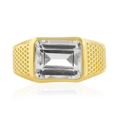 Anello in argento con Quarzo Bianco