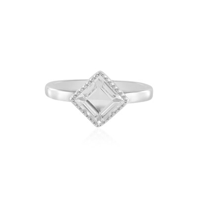 Anello in argento con Topazio Bianco