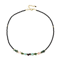 Collana in argento con Amazzonite (Riya)